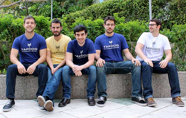 The Tapdog team – David, Ohad, Alon, Noam and myself