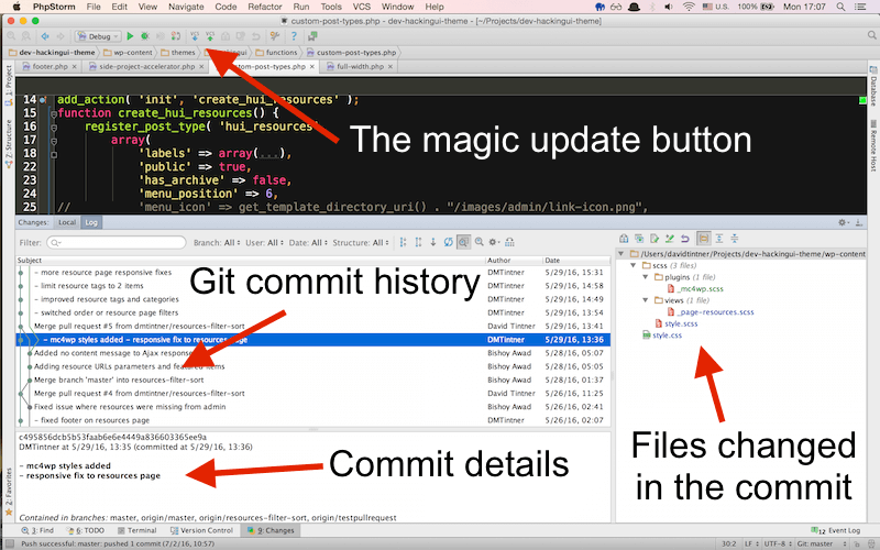 PHPStorm Git capabilities